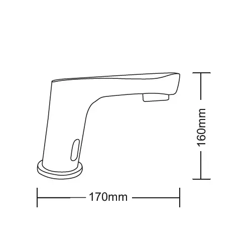 Bharat Photon Sensor Faucet 220 V AC, Sensing Distance 30-200 mm and 0.02 Mpa-0.8 Mpa Working Pressure, BP-F285AC