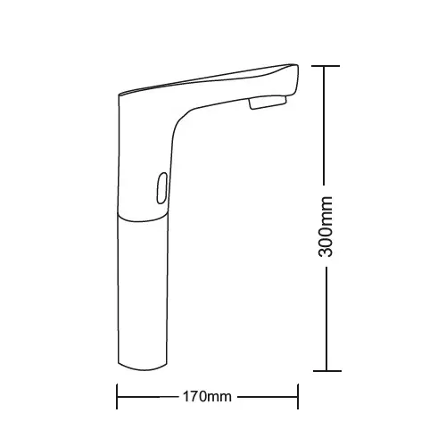 Bharat Photon Long Body Faucet 6 V DC, Sensing Distance 30-200 mm and 0.02 Mpa-0.8 Mpa Working Pressure, BP-F382DC
