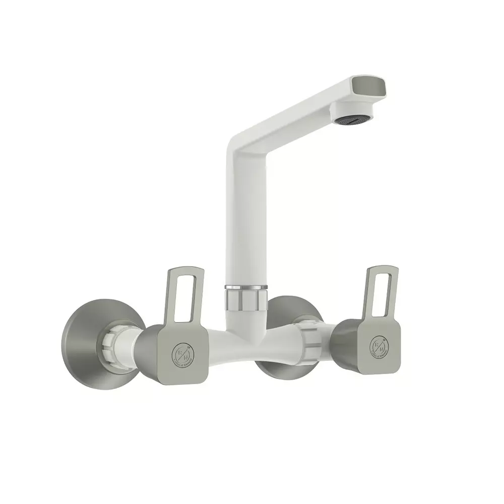 RN PTMT Love Collection Foam Flow Sink Mixer Tap White Graphite 1/2 Inch (15 mm) Size, RNLOB38A18