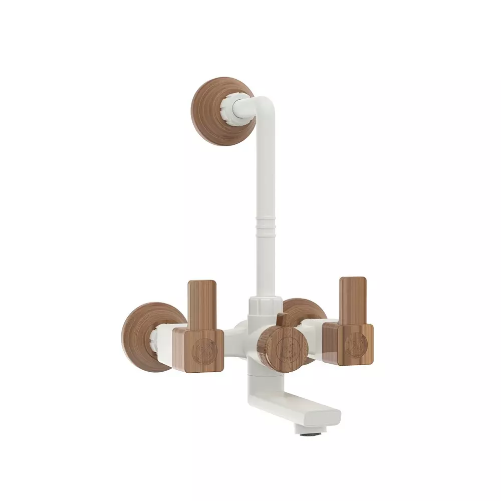 RN Virtu Pine Collection Wall Mixer Tap With L Bend PTMT Pine 1/2 Inch (15 mm) Size for Kitchen & Bathroom Use, RNVIR36H19
