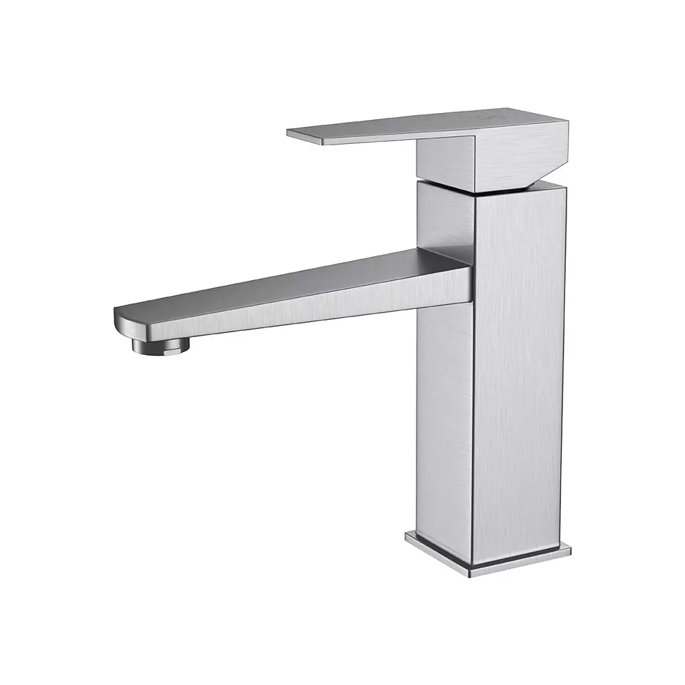 RN Crystal Single Lever Basin Mixer Tap Chrome Plated 1/2 Inch (15 mm) Size Brass for Bathroom & Toilets, RNSL096115