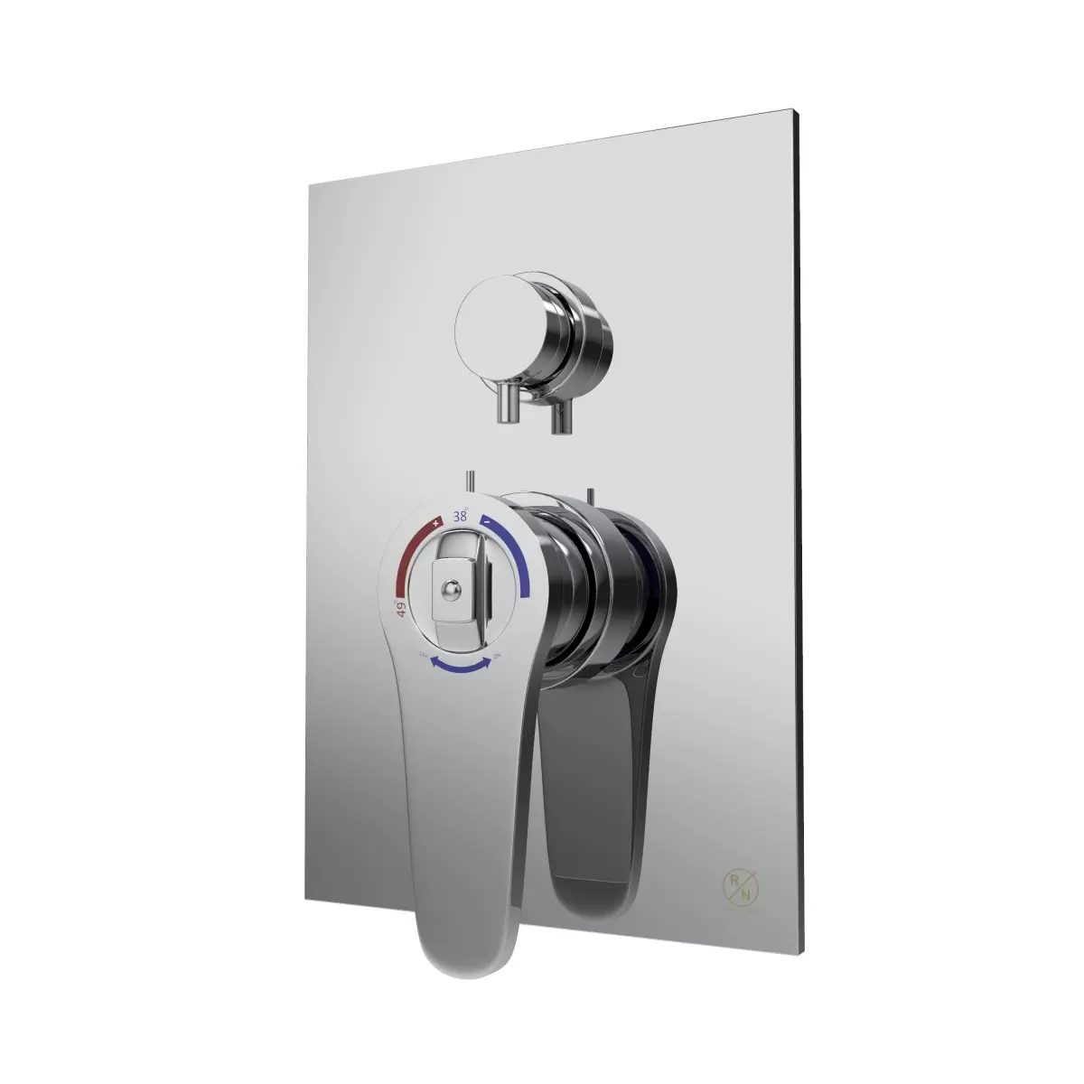 RN Hi Flow Thermostatic Diverter Kit Chrome Plated 3 Way Stainless Steel for Bathroom & Toilets Use, RN3WDIVT05