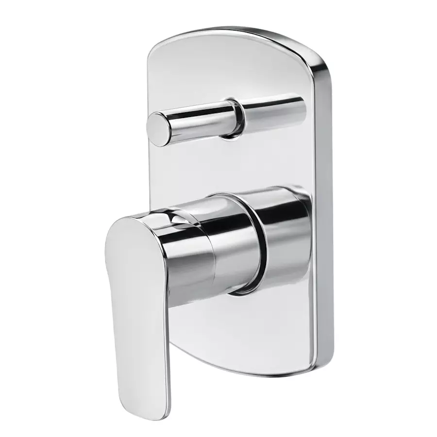 IVAS Elanza Single Lever Expose Tap Wall Mounted Chrome Finish Silver for Bathroom & Toilets Use, IM12008838