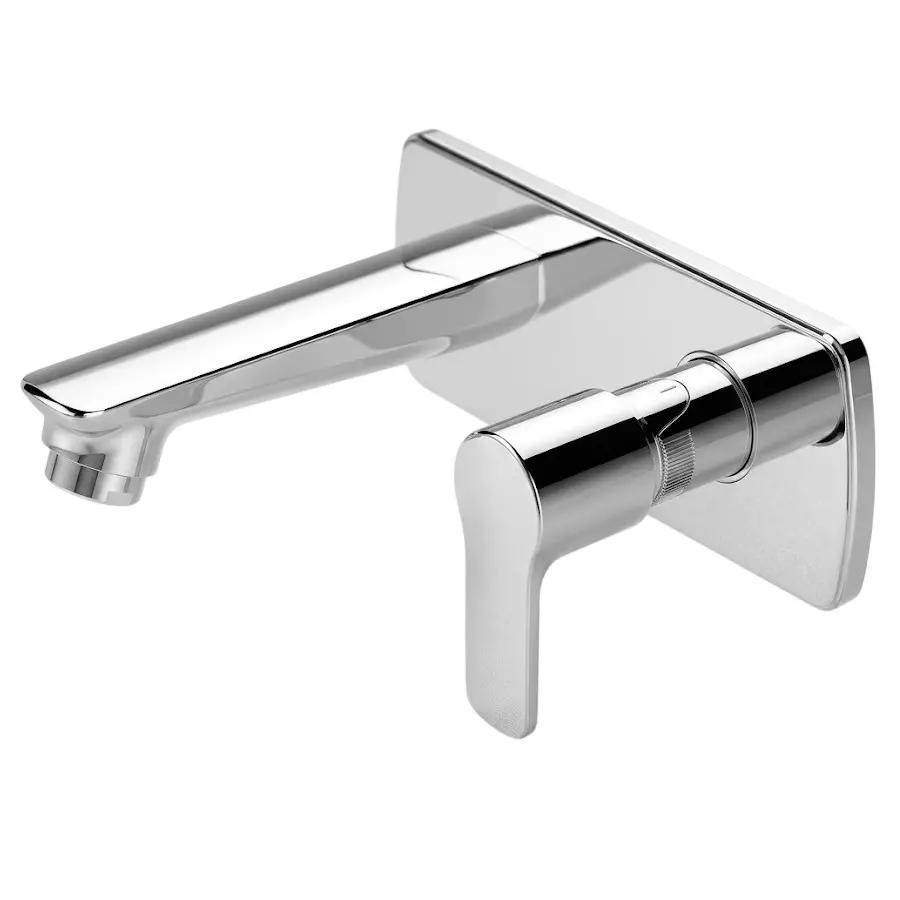 IVAS Elanza Expose Tap Wall Mounted Chrome Finish Silver for Bathroom & Toilets Use, IM12008834