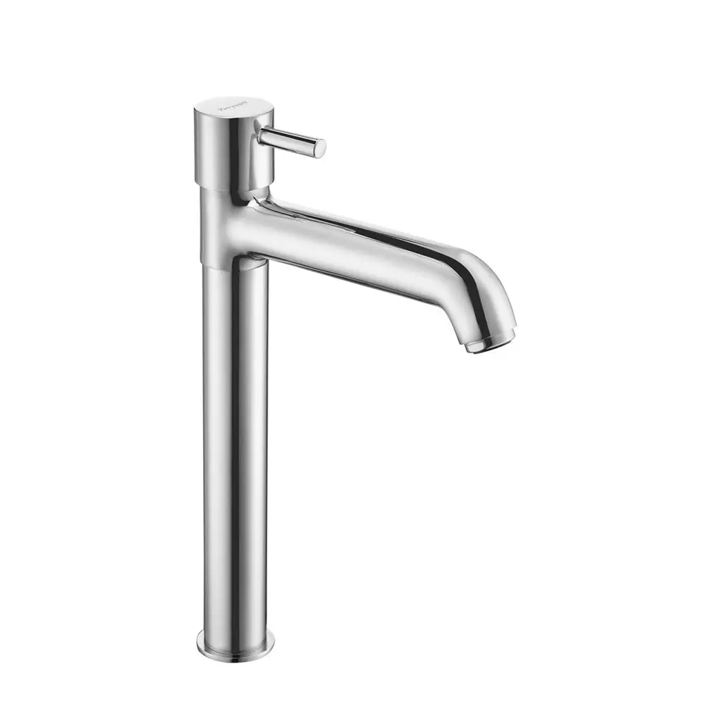 Parryware Agate Pro Tall Body Pillar Tap Deck Mount Stainless Steel Chrome Finish, G3342A1