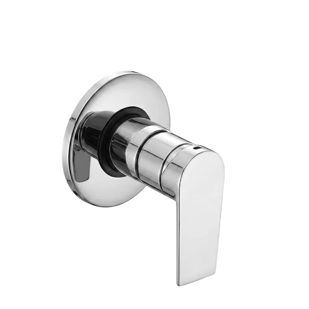 PLUMBER Ecoline Series Eros Range Concealed Stop Tap 15 mm With Sliding Adjustable Wall Flange, Wall Mounted and Chrome Finish, EOS-0405