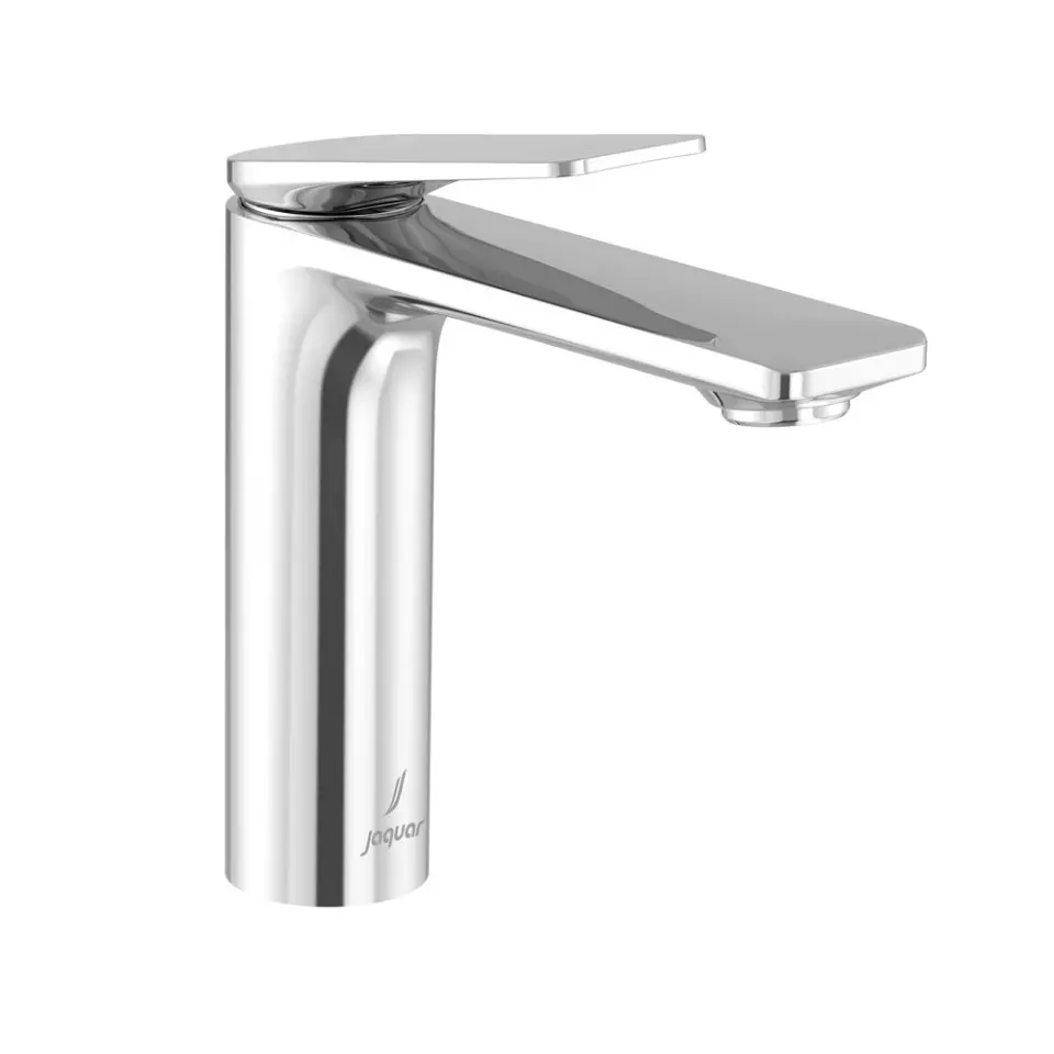 jaquar-laguna-single-lever-extended-basin-mixer-tap-with-long-braided-hose-silver-stainless-steel-128-mm-for-home-kitchen-bathroom-use-lag-chr-91023b