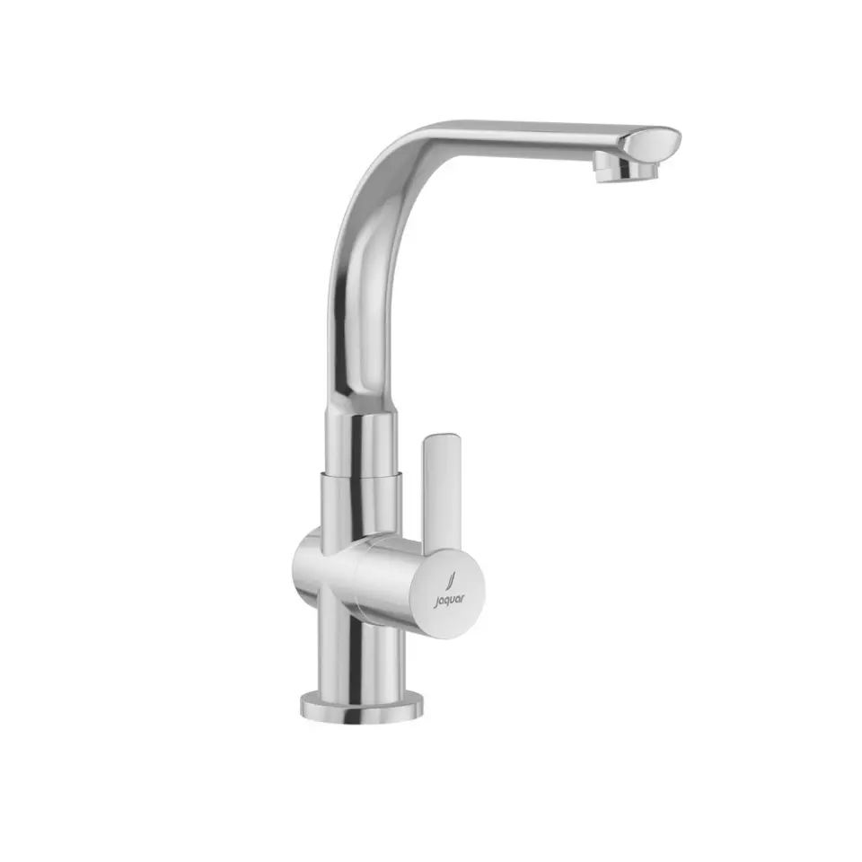 Jaquar Fusion Prime Sink Mixer Tap with Regular Swinging Spout Silver Stainless Steel for Home Use, FUP-CHR-29357PM