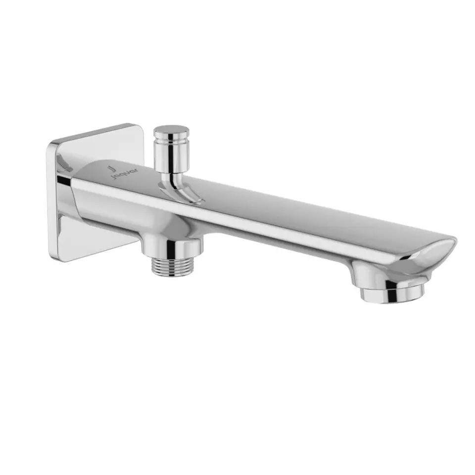 Jaquar Fusion Prime Bib Tap with Flange Silver Stainless Steel for Home Use, FUP-CHR-29037PM