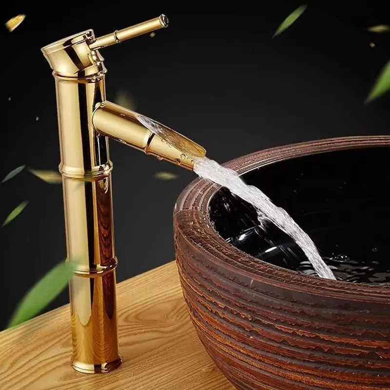 Aquieen Luxury Gold Brass & Copper Basin Mixer Tap, AQN 363