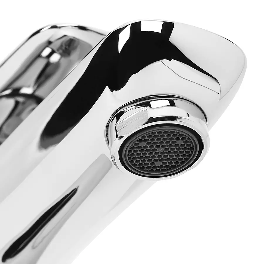 Hindware Fluid Basin Mixer Tap Brass Chrome Finish Silver, F400009