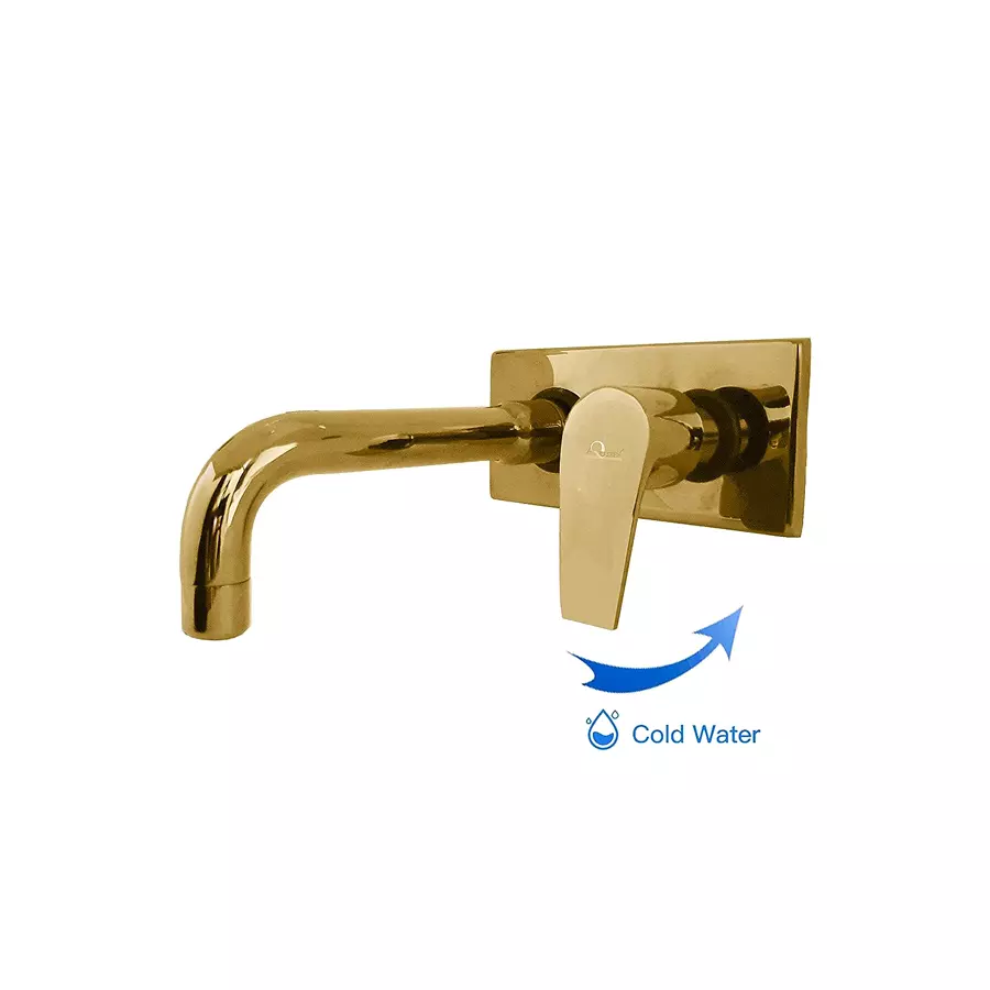 Aquieen Luxury Basin Tap Brass & Copper Chrome Finish Gold, AQN 131