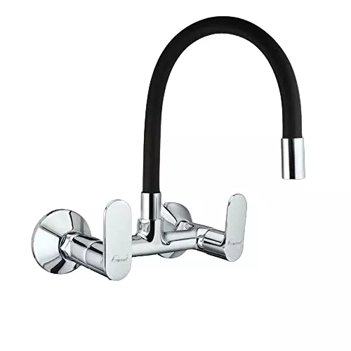 Aquieen Sink Mixer Tap Brass Polished Finish Black, AQN 745