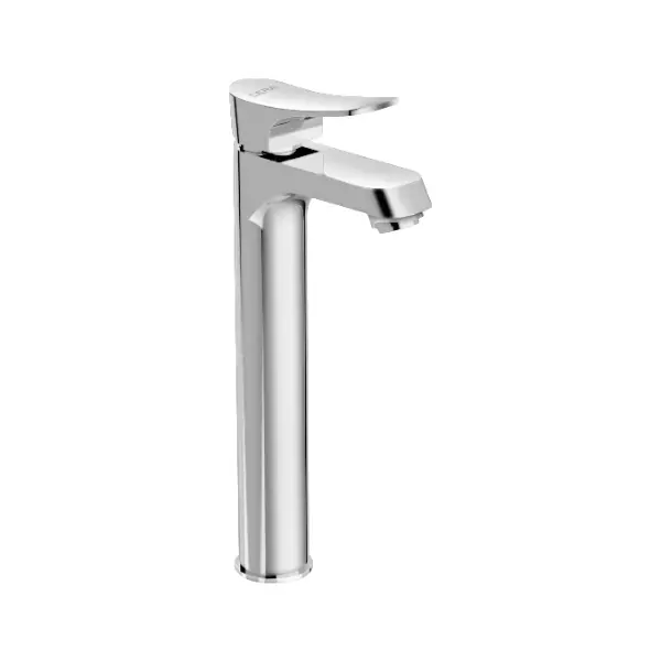 CERA Perla Single Lever Wall Mount Basin Mixer with Extended Body and Connection Pipe, F1012452