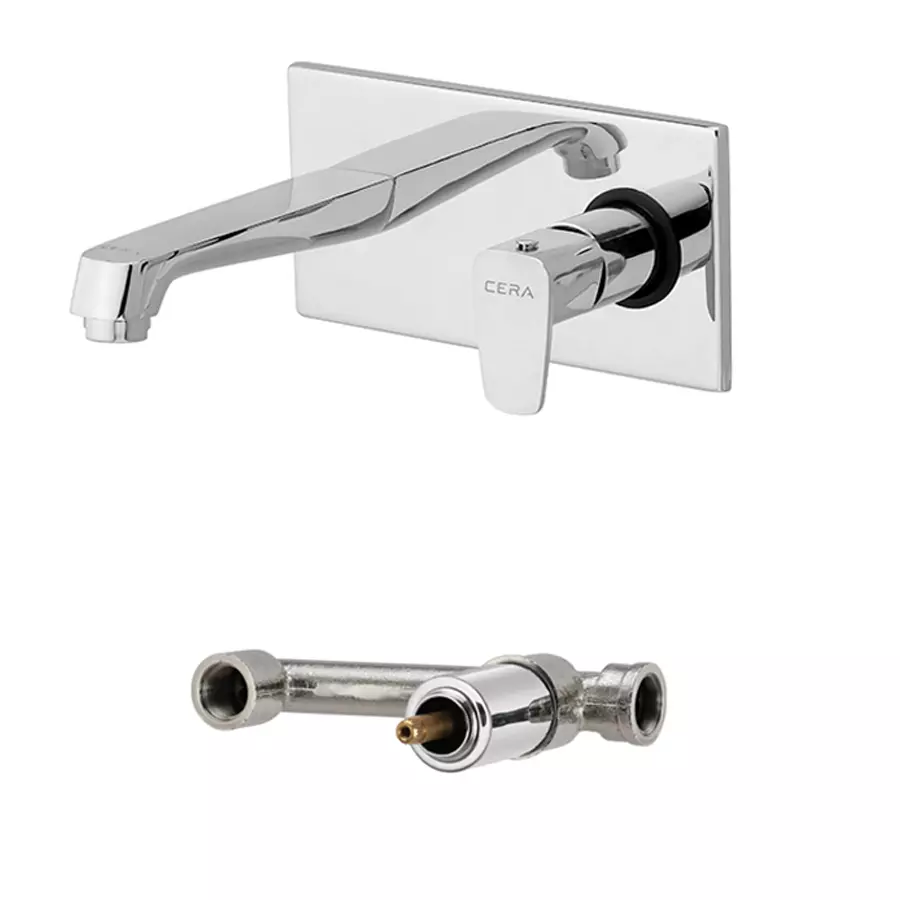 CERA Vine Quarter Turn Basin Spout Exposed Part and Concealed Part, F1020653 + F4055101 (Set of 2 Pcs)