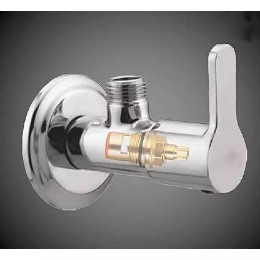 Fastgear Angle Valve Stainless Steel Chrome Finish Silver, FG981