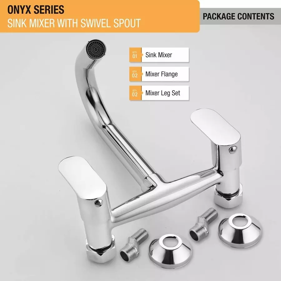 Fastgear Sink Mixer Tap Brass Chrome Finish Silver, FG1245