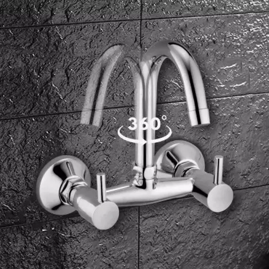 Fastgear Sink Tap Stainless Steel Chrome Finish Silver, FG2084