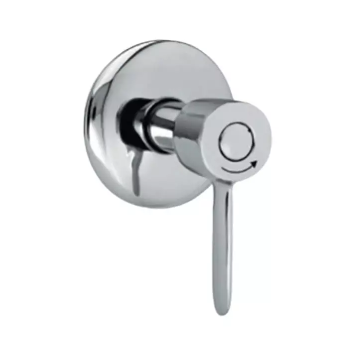 Parryware Flush Cock Lever Type Silver Stainless Steel Chrome Finish, T5141A1