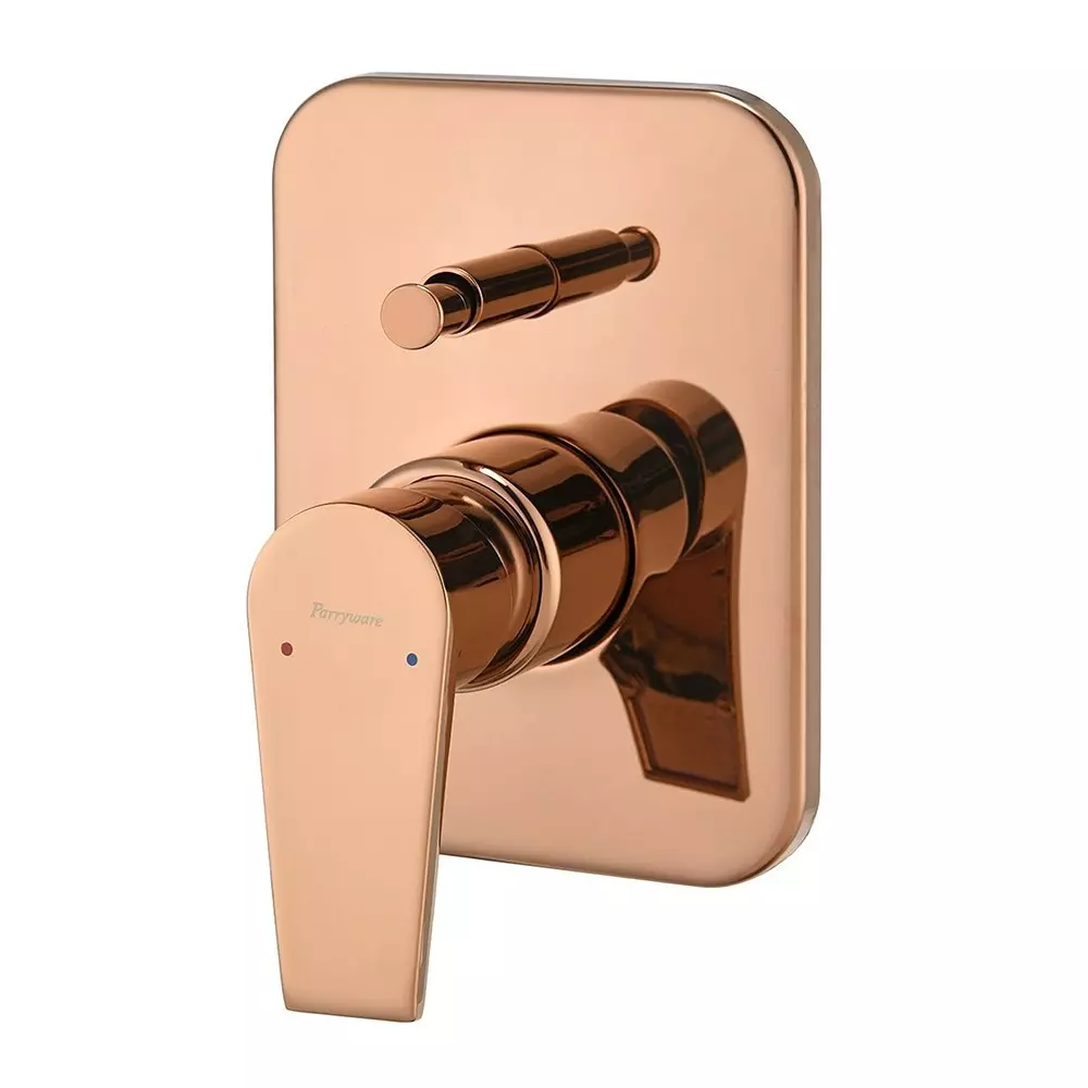 Parryware Ultra High Flow Diverter Upper Trim Praseo Deep Rose Gold Chrome Finish, G5886A4