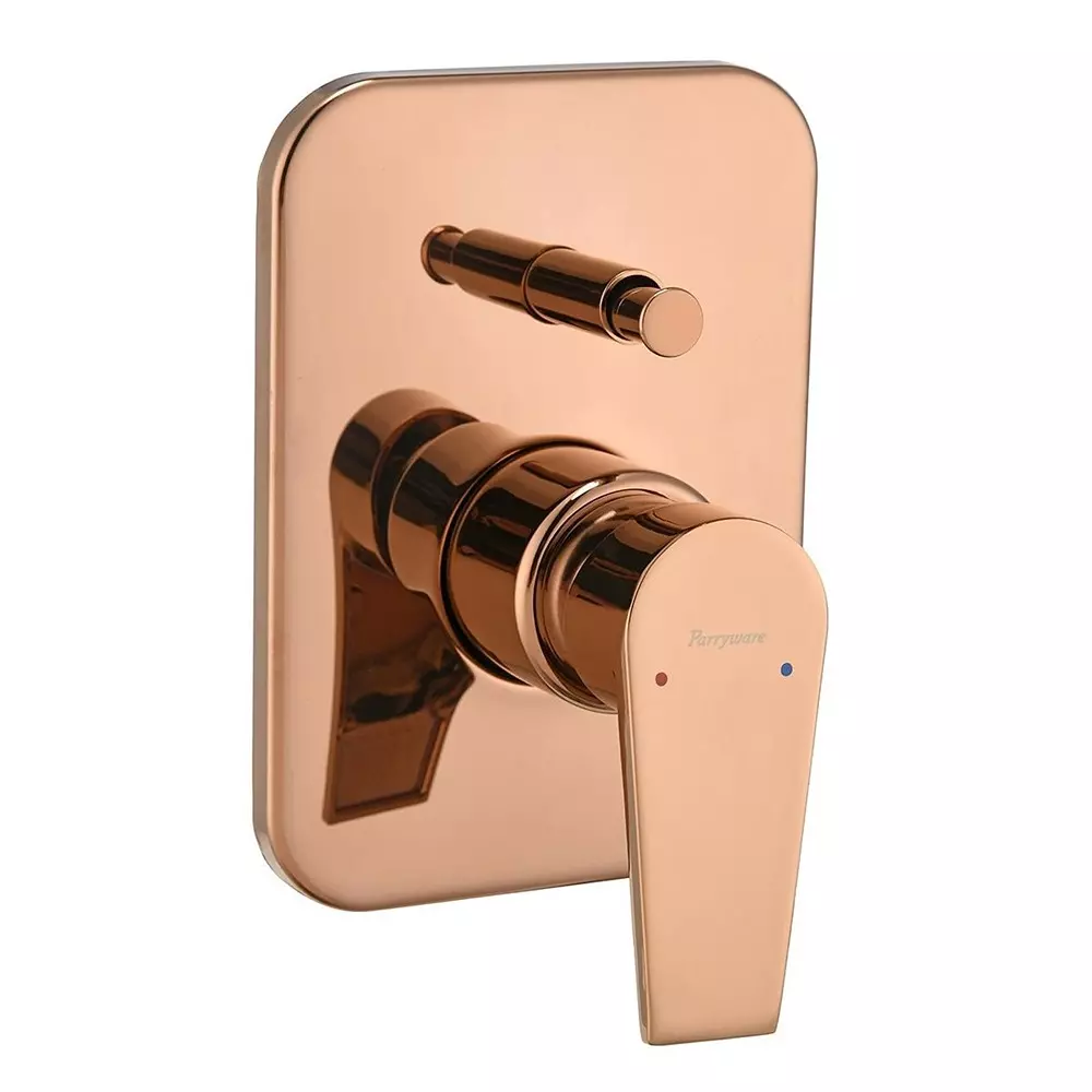 Parryware Ultra High Flow Diverter Upper Trim Praseo Deep Rose Gold Chrome Finish, G5886A4