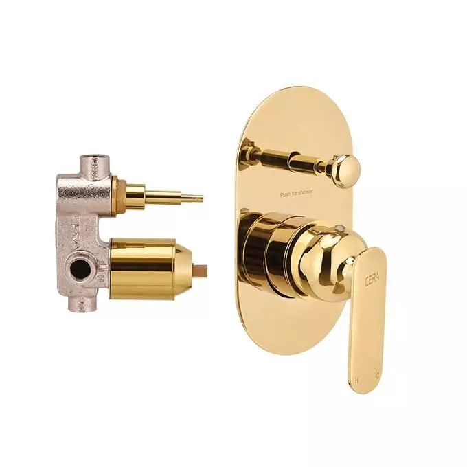 CERA BROOKLYN Diverter System Single Lever Exposed Part + Concealed Part Wall Mount, F1018722 + F4030101