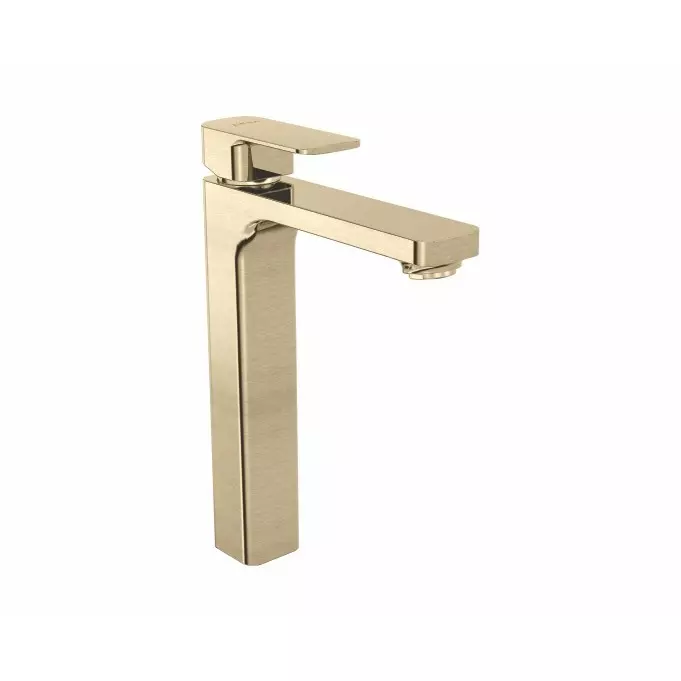 CERA RUBY Basin Mixer Single Lever Deck Mount PVD Finish Antique Brass, F1005453BA