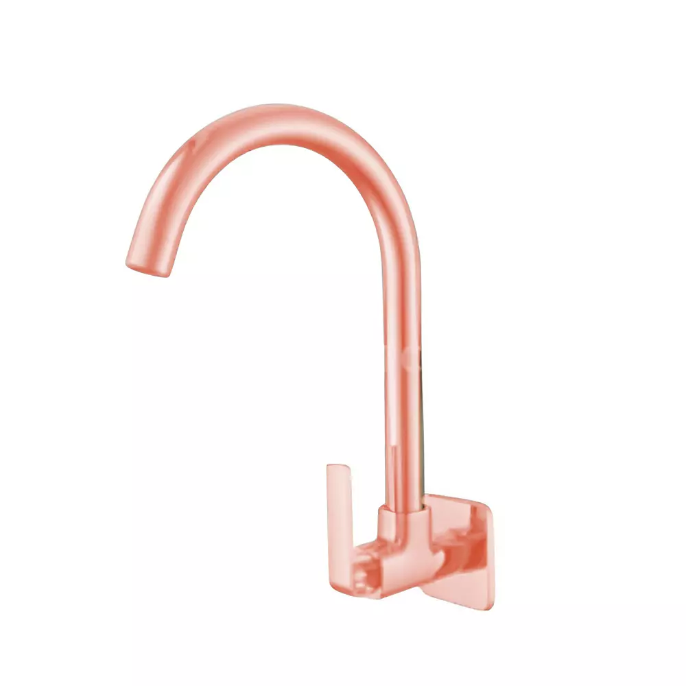 CERA RUBY Basin Mixer Quarter Turn Wall Mount PVD Finish Antique Copper, F1005252AC