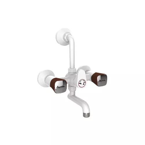 SUPREME Crown Series Wall Mixer Full Turn Plastic, Brown