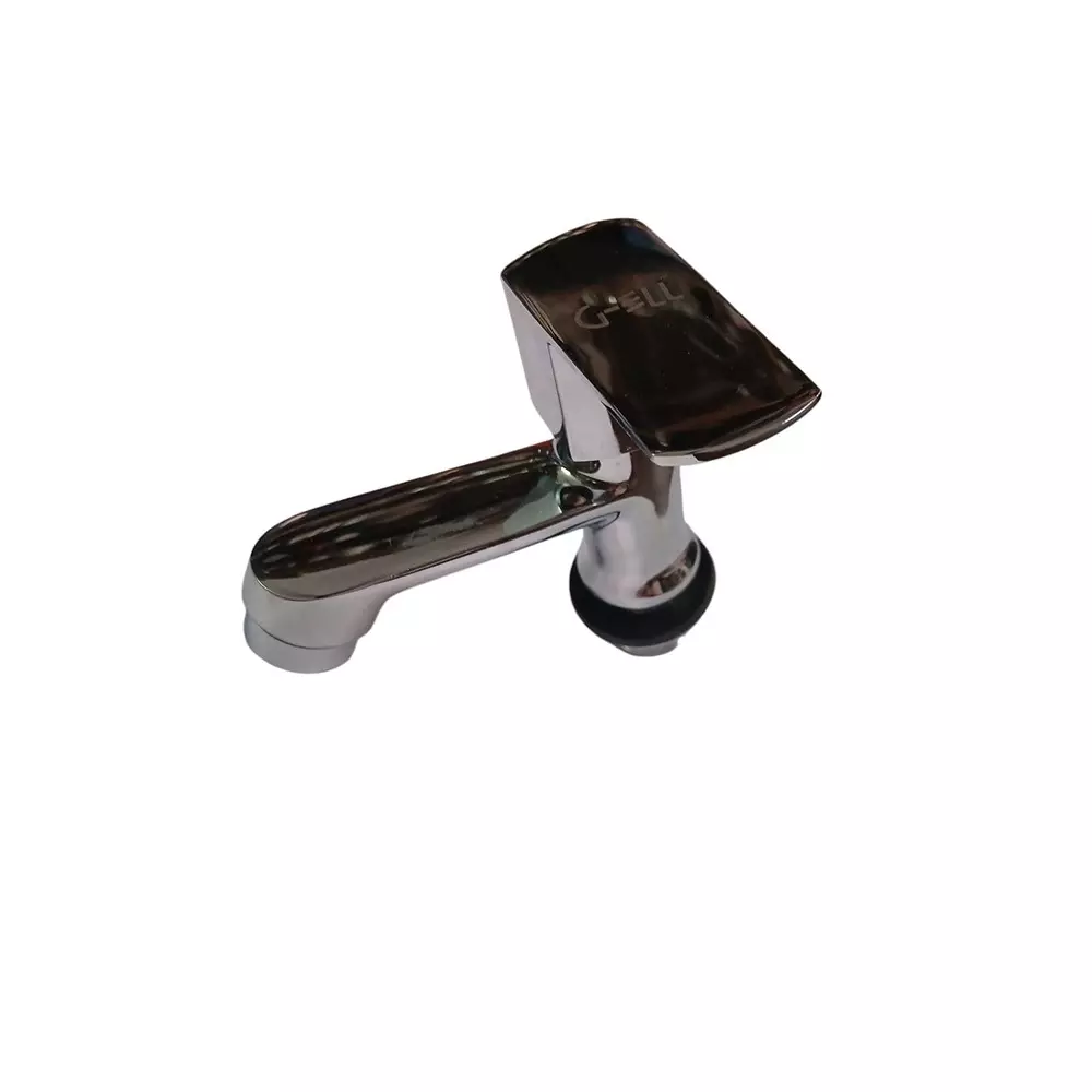 INDIA DREAMS Piller Cock Brass Deck Mount Silver, ID_SS_091