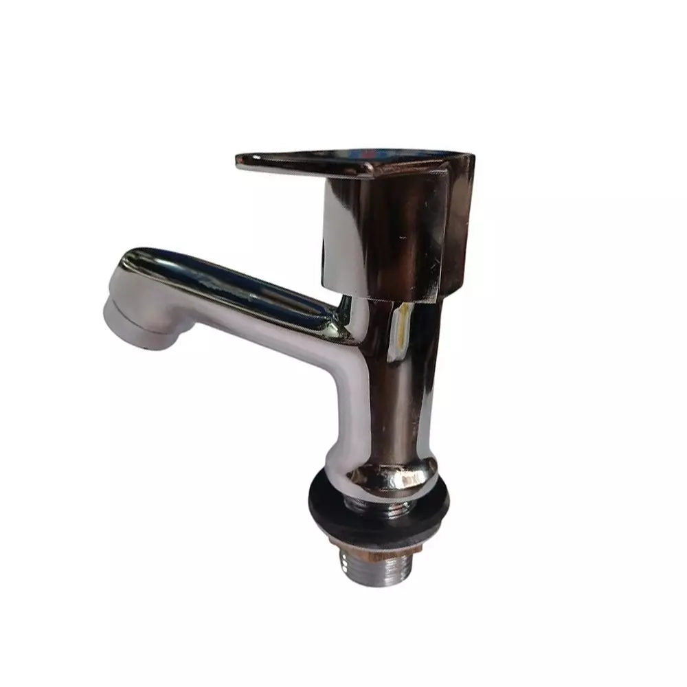 INDIA DREAMS Piller Cock Brass Deck Mount Silver, ID_SS_091