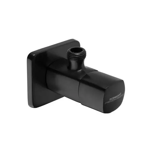 Somany Angle Valve French Collection Diamante Series All Black Wall Mount, 272211370121