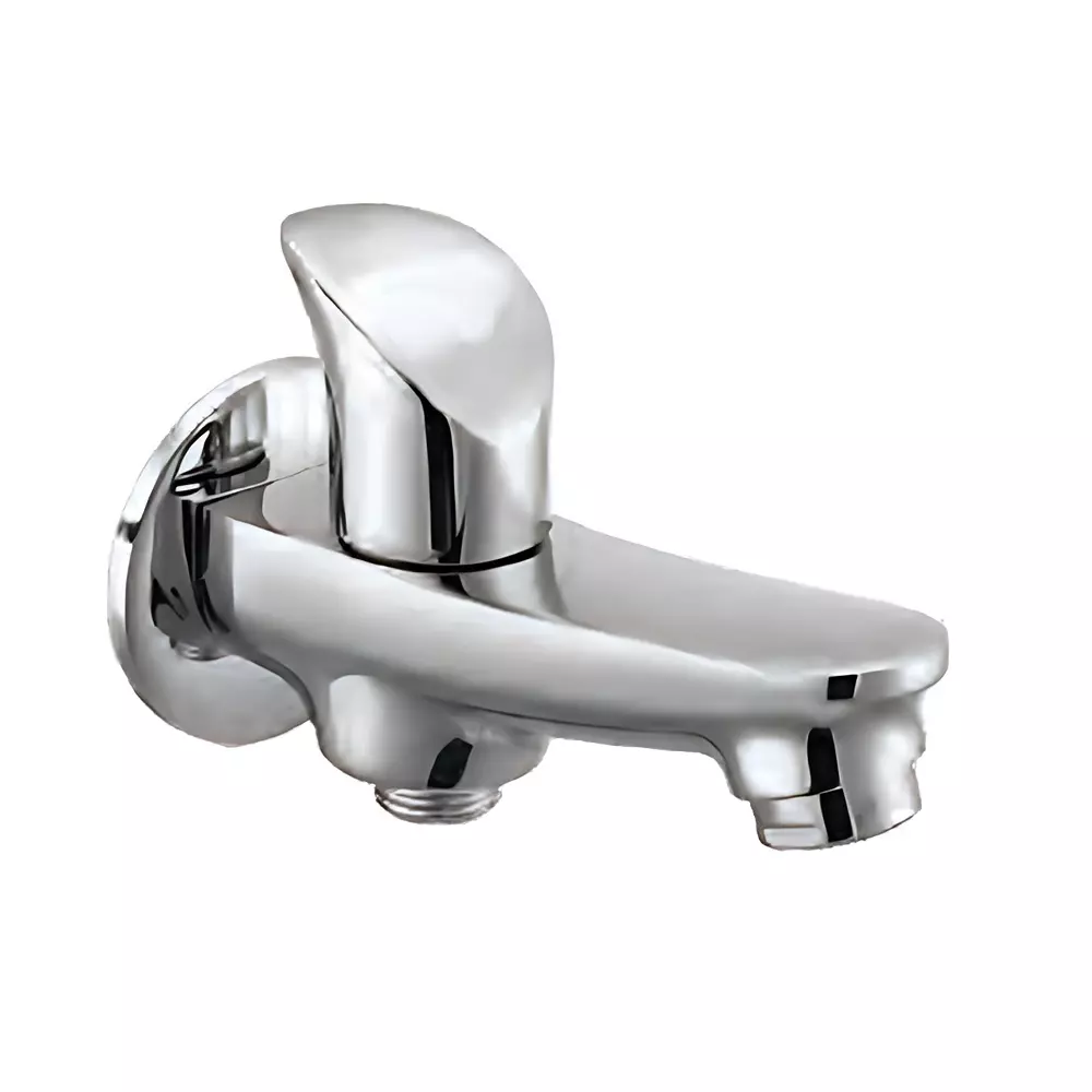 Somany Two Way Bib Cock French Collection Liana Series Chrome Finish Metal Body Wall Mount, 272211390051