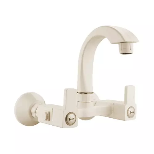 TRIJAL Oscar Sink Mixer With Flange Ivory 15 mm Thread & 20 mm Spindle, OSR-113 (Pack of 12)