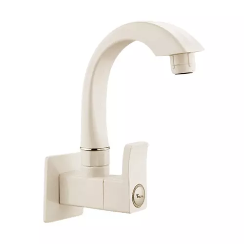 TRIJAL Guppy Sink Cock With Flange Ivory 15 mm Thread & 20 mm Spindle, GUP-109 (Pack of 24)