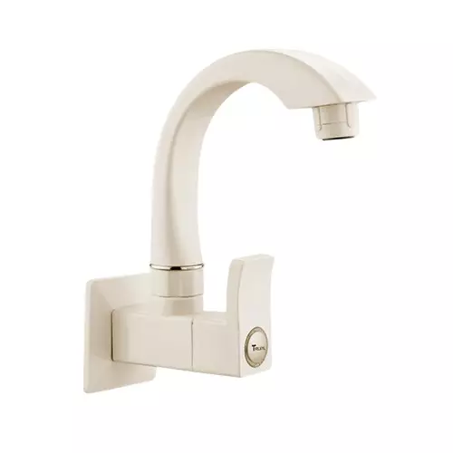 TRIJAL Spark Sink Cock With Flange Ivory 15 mm Thread & 20 mm Spindle, SPK-109 (Pack of 24)