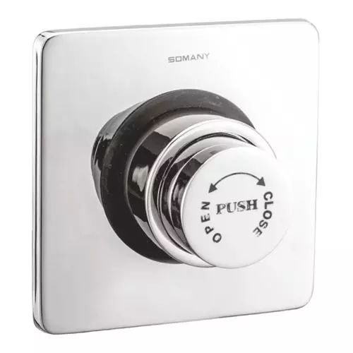 Somany Concealed Flush Valve 40 mm Signature Collection Wall Mount Chrome Finish Metal Body, 272150620041