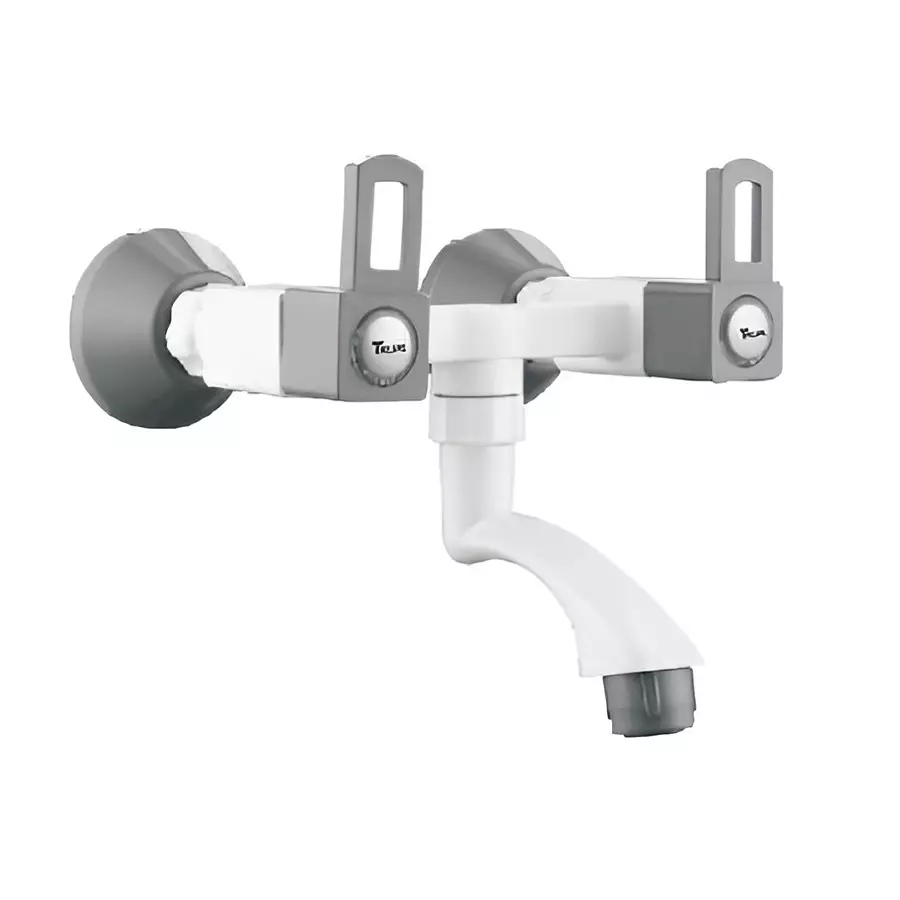 TRIJAL Star Plus Wall Mixer (Non - Telephoric) White, Grey, STP-115