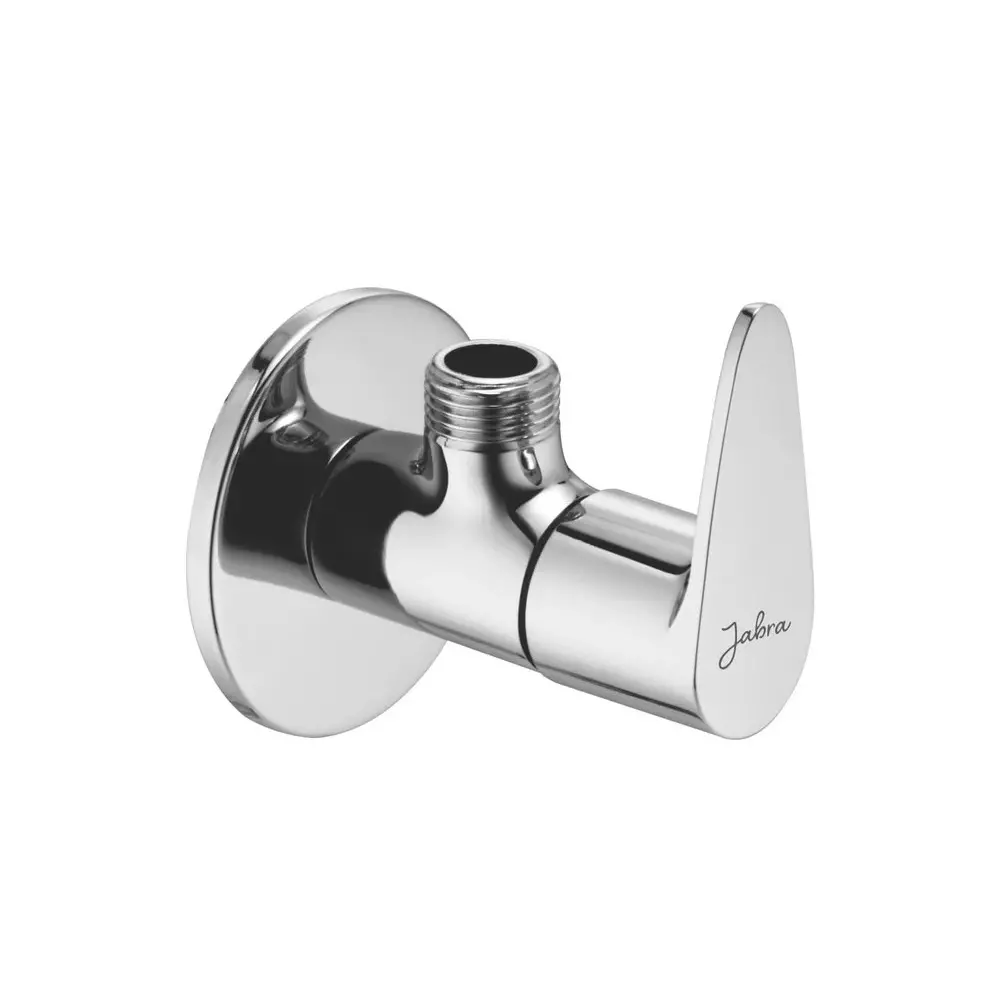 Jabra Angle Cock (M) Vignet Series Brass Chrome Finish Wall Mount Silver
