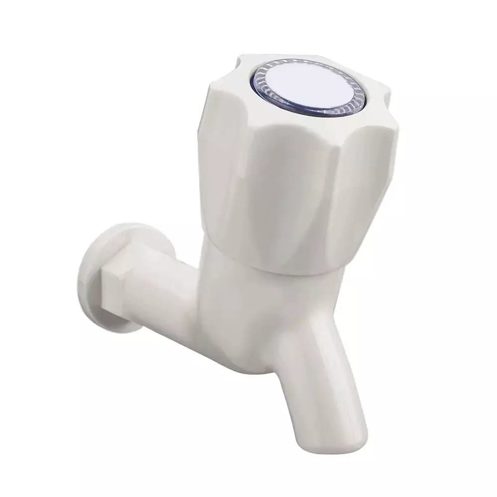 FITVIT Short Body Bib Cock 12.7 mm (1/2 Inch) Polypropylene (Pack of 12)