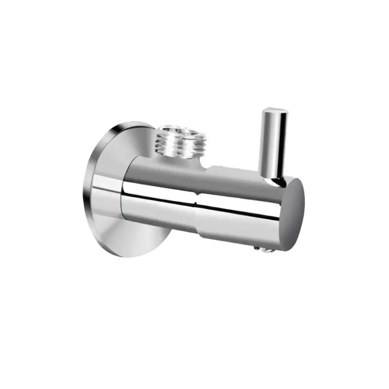 CASLLA Angle Valve with Wall Flange Cobalt Series Brass Chrome Finish Silver, CAT-CHR-922320