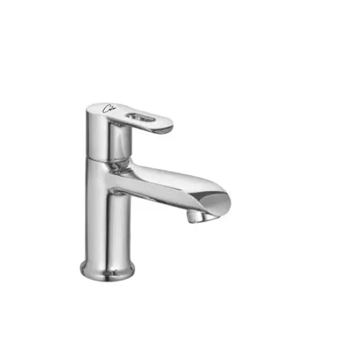 CASLLA Single Lever Basin Mixer Curve Series Brass Chrome Finish Silver, CRE-CHR-812302