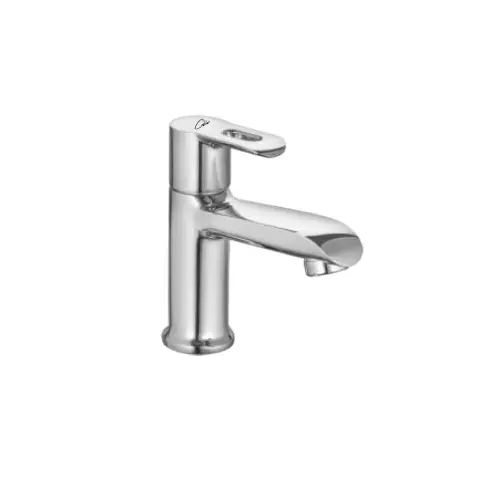 CASLLA Pillar Cock Tall Hieght Curve Series Brass Chrome Finish Silver, CRE-CHR-812312