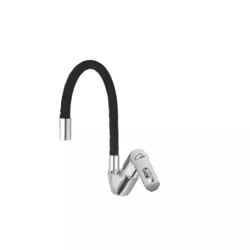 CASLLA Single Lever Sink Mixer Curve Series Brass Chrome Finish Silver, CRE-CHR-812326