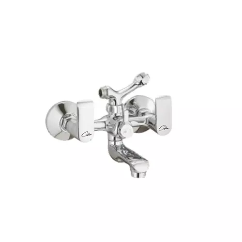 CASLLA Wall Mixer with Provision for Telephonic Shower Arrangement Curl Series Brass Chrome Finish Silver, CRL-CHR-832313
