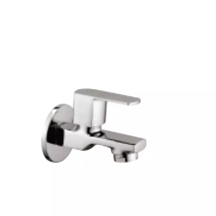 CASLLA Bib Cock with Wall Flange Cizu Series Brass Chrome Finish Silver, CI-CHR-752316