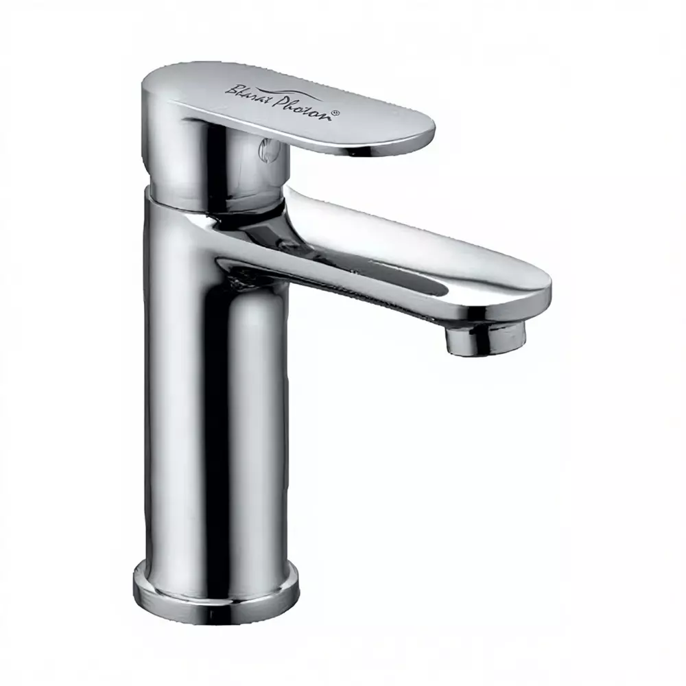 Bharat Photon Manual Tap Deck Mount Chrome Finish Silver Color Metal Body for Bathroom & Kitchen, BP-SLP-01