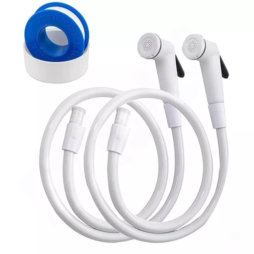 generic-flexible-health-faucet-set-1-m-tube-length-standard-size-white-for-bathroom-toilet-pack-of-2