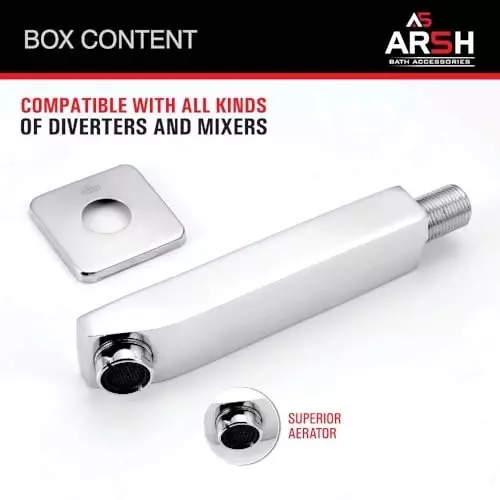 ar5h-bath-tub-spout-brass-with-square-wall-flange-chrome-finish-317g-compatible-with-all-diverters-and-mixers-ace-0040