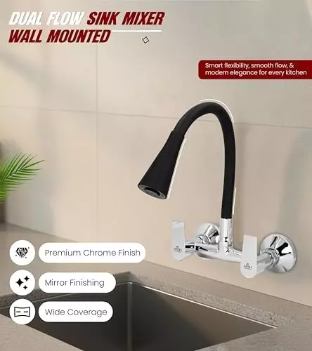 ar5h-dual-flow-kitchen-sink-mixer-tap-brass-with-v-cap-flange-legs-for-hot-cold-water-black-silver